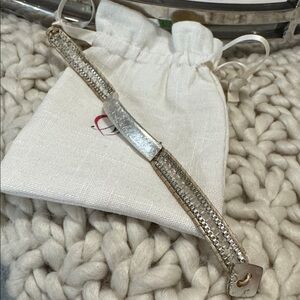 Nakamol silver plate gold bead beaded bracelet